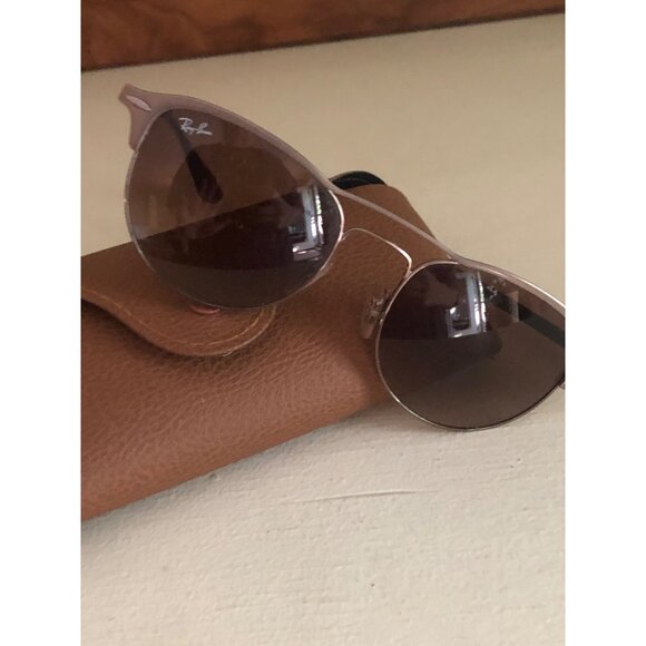 RAY BAN Light Brown Unisex Sunglasses RB3596 with Protective Case - Picture 2 of 13